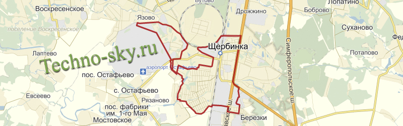 карта Щербинки