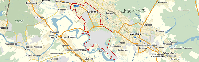 карта Жуковского